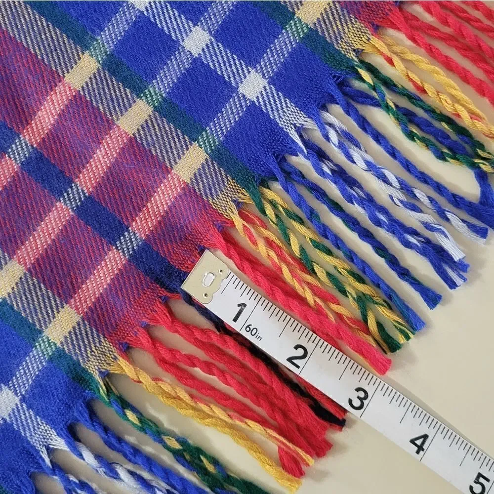 Super Cashmore Plaid Acrylic Tartan Oblong Scarf